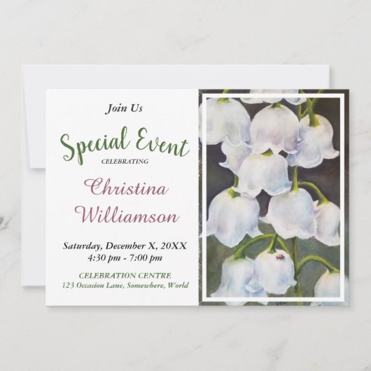 ÜBERRASCHENDES PARTY EINLADUNG (Vorderseite)