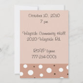 Überraschendes Party Einladung (Rückseite)