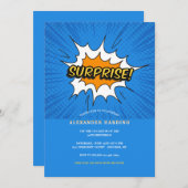 Überraschendes Party Einladung (Vorne/Hinten)