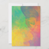 Überraschendes Party | Farbenfroh Abstrakt Boho Wa Einladung (Rückseite)