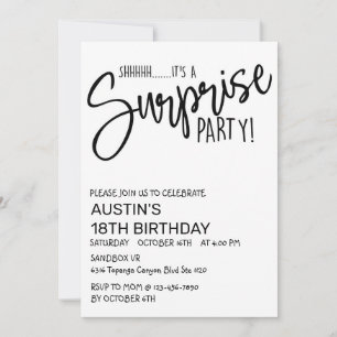 ÜBERRASCHENDES PARTY, GEBURTSTAG, JEDES ALTER, EIN