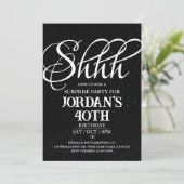 Überraschendes Party, Überraschung zum Geburtstag Einladung (Stehend Vorderseite)