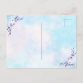 Überraschendes Party Wasserfarbenpastete Postkarte (Rückseite)