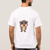 Überraschendes Platypus-Gesicht mit Blase T-Shirt (Rückseite)