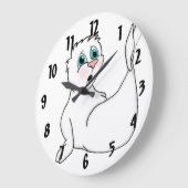 Überraschendes Siegel Große Wanduhr (Winkel)