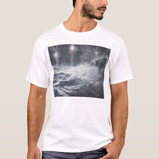 Überrascht durch Starshell Scharnhorst Kampf von T-Shirt (Vorderseite)