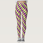 Überraschte Aubergine durch Kenneth Yoncich Leggings (Vorderseite)