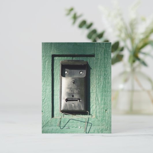 Überraschte Mailbox Postkarte (Stehend Vorderseite)