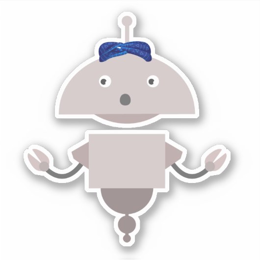 Überraschte Mia Aufkleber (Vorderseite)