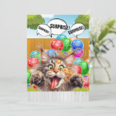 ÜBERRASCHTE PARTY EINLADUNG (Stehend Vorderseite)