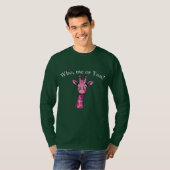 Überraschte Rosa Giraffe T-Shirt (Vorne ganz)