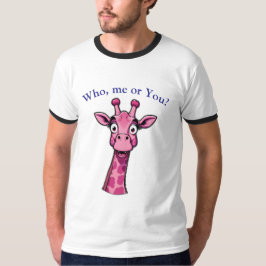 Überraschte Rosa Giraffe T-Shirt