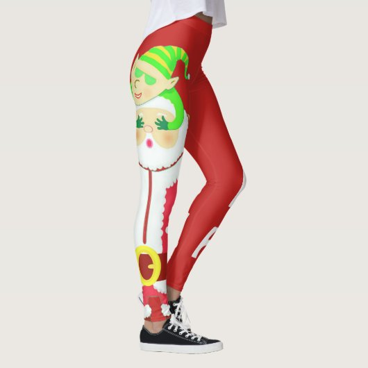 Überraschte Sankt-Leggings Leggings (Rechts)