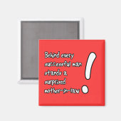 Überraschte Schwiegermutter Lustiger Magnet Humor (Vorderseite/Rückseite)