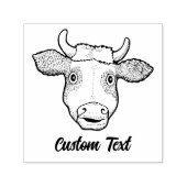 Überraschte selbstfärbende Briefmarke der Kuh Permastempel (Design)