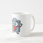 Überraschte Toolbox mit Pop-Up-Herz Kaffeetasse (VorderseiteRechts)