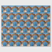 Überraschter Basset Hound Geschenkpapier (Flach)