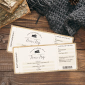 Überraschter Boarding Ticketausflug Einladung