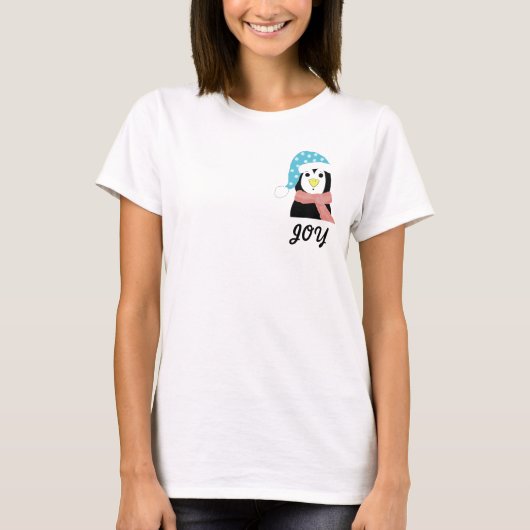 Überraschter Pinguin T-Shirt (Vorderseite)