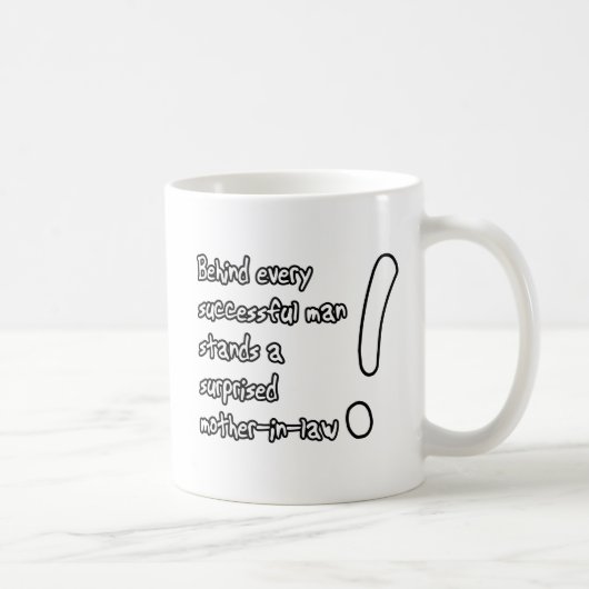 Überraschter Schwiegermutter-lustiger Tassen-Spaß Kaffeetasse (Rechts)