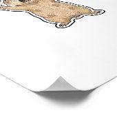 Überraschter Streifenhörnchen Poster (Ecke)