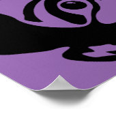 Überraschtes Boy Graphic Art Stencil Poster (Ecke)