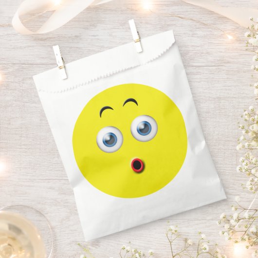 Überraschtes Emoji Geschenktütchen (Ausgeschnitten)