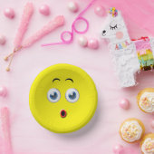 Überraschtes Emoji Pappteller (Party)