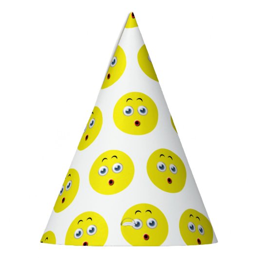 Überraschtes Emoji Partyhütchen (Links)