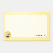 Überraschtes Gesicht Post-it Klebezettel (Vorderseite)