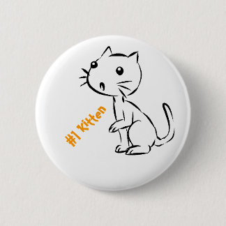 Überraschtes Kätzchen #1 Button