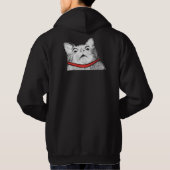Überraschtes Katzen-Keuchen Meme - 2 versahen Hoodie (Rückseite)