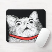 Überraschtes Katzen-Keuchen Meme - Mousepad (Mit Mouse)