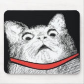 Überraschtes Katzen-Keuchen Meme - Mousepad (Vorne)