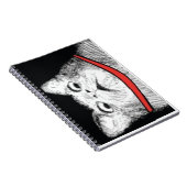 Überraschtes Katzen-Keuchen Meme - Notizbuch Notizblock (Rechte Seite)