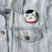 Überraschtes Katzen-Keuchen Meme - Pinback Knopf Button (Beispiel)