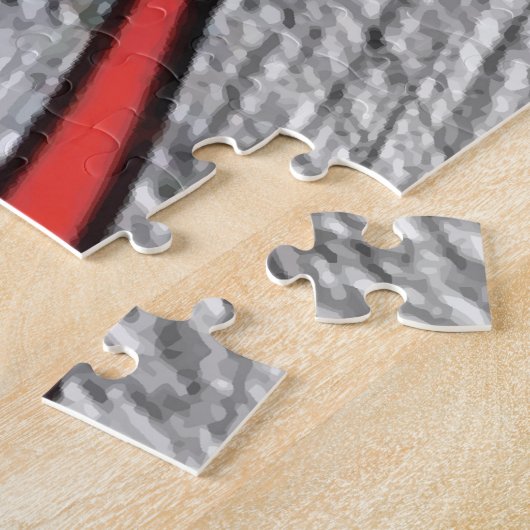 Überraschtes Katzen-Keuchen Meme - Puzzlespiel Puzzle (Seite)