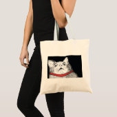 Überraschtes Katzen-Keuchen Meme - Taschen-Tasche Tragetasche (Vorderseite (Produkt))