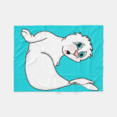 Überraschtes Siegel Fleece Blanket (Vorderseite (Horizontal))