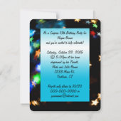 Überraschung13. Geburtstagsparty Einladung (Rückseite)