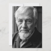 Überraschung 100. Geburtstag Black Gold Balloons F Einladung (Rückseite)