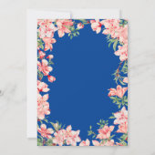 Überraschung 100. Geburtstag Rosa Blume Blauer Him Einladung (Rückseite)
