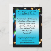 Überraschung 10. Geburtstag Einladung (Rückseite)