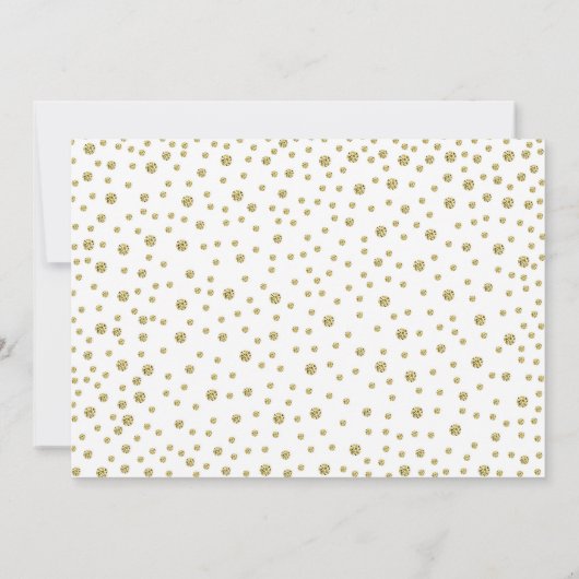 Überraschung 10 Jahre Jubiläum mit Foto White Gold Einladung (Rückseite)