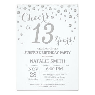 13 Jahre Geburtstags Einladungen Zazzle De