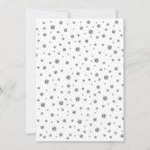 Überraschung 15-jähriges Party - Silver White Einladung (Rückseite)