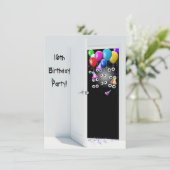 Überraschung 16. Geburtstagsparty Einladung (Stehend Vorderseite)