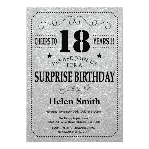 Schwarze Einladungen Zum 18 Geburtstag Meine Einladungskarten De