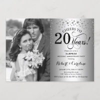 Überraschung 20 Jahre Jubiläum mit Foto Silver Bla