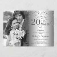 Überraschung 20 Jahre Jubiläum mit Foto Silver Bla